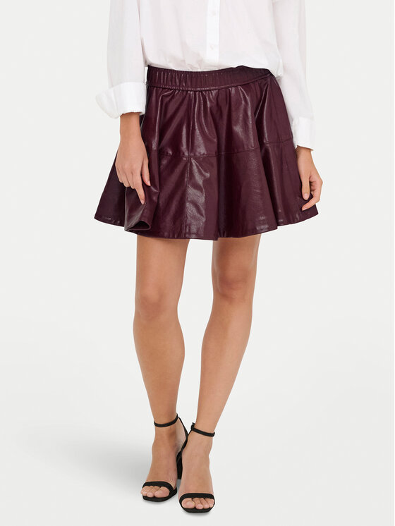 

Юбка из искусственной кожи regular fit Jacky 15355512 Only, фиолетовый
