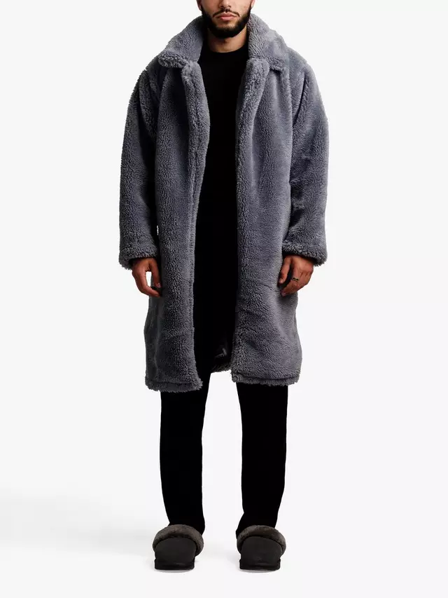 

Тренчкот Ony Unisex Oversized Sherpa, цвет smoke