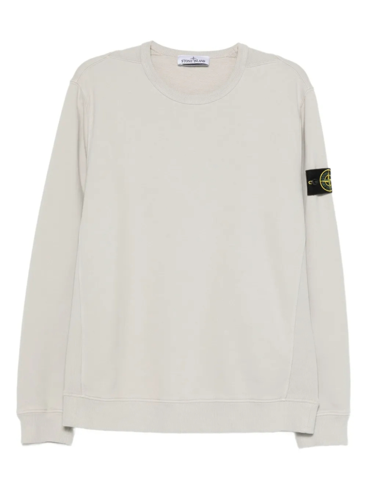 

Толстовка с круглым вырезом и нашивкой-логотипом Stone Island, серый