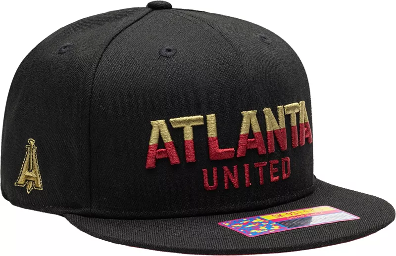 

Черная регулируемая кепка Fan Ink для взрослых Atlanta United Loyalty Snapback