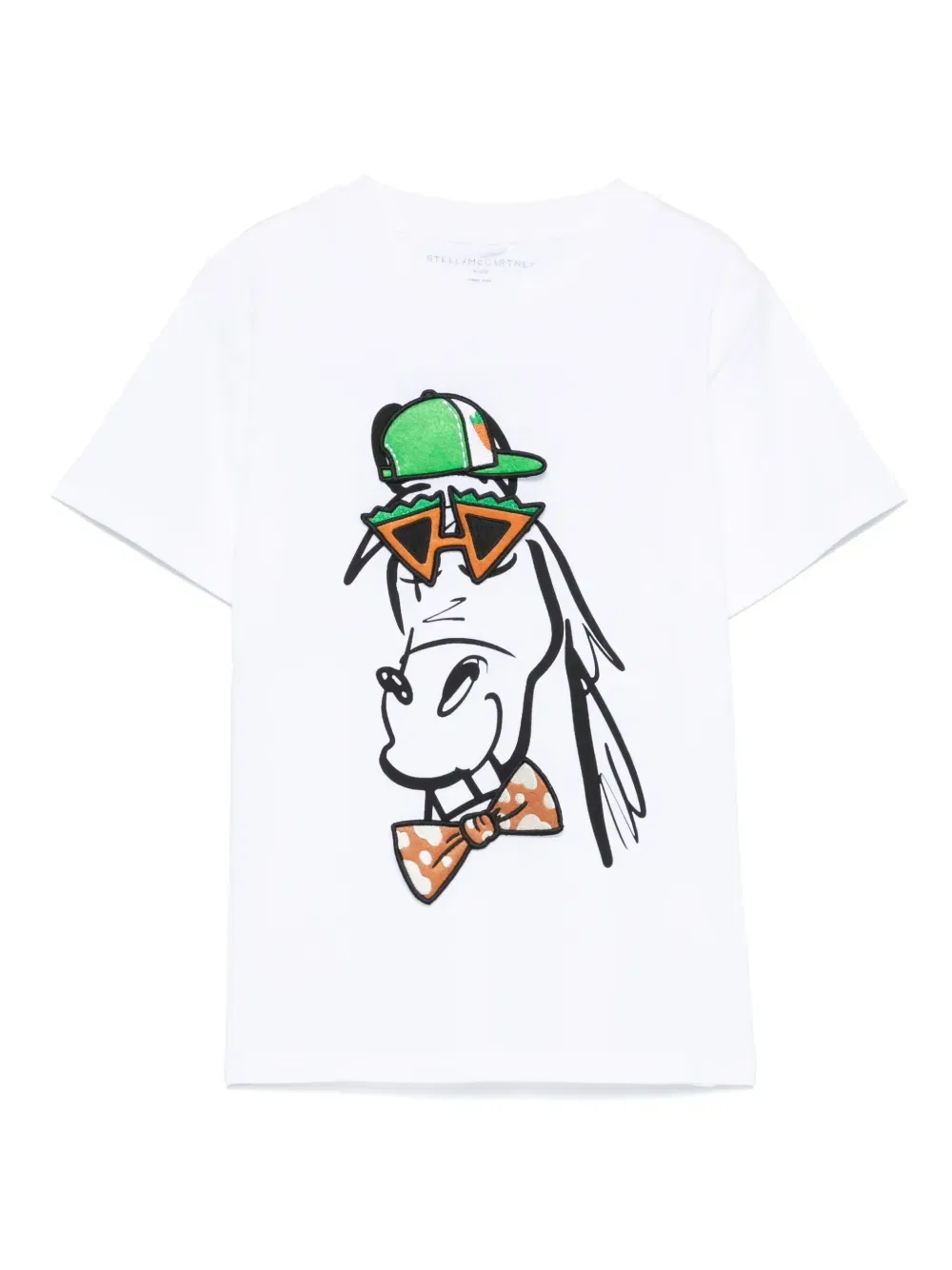 Футболка с нашивкой Stella Mccartney Kids, белый