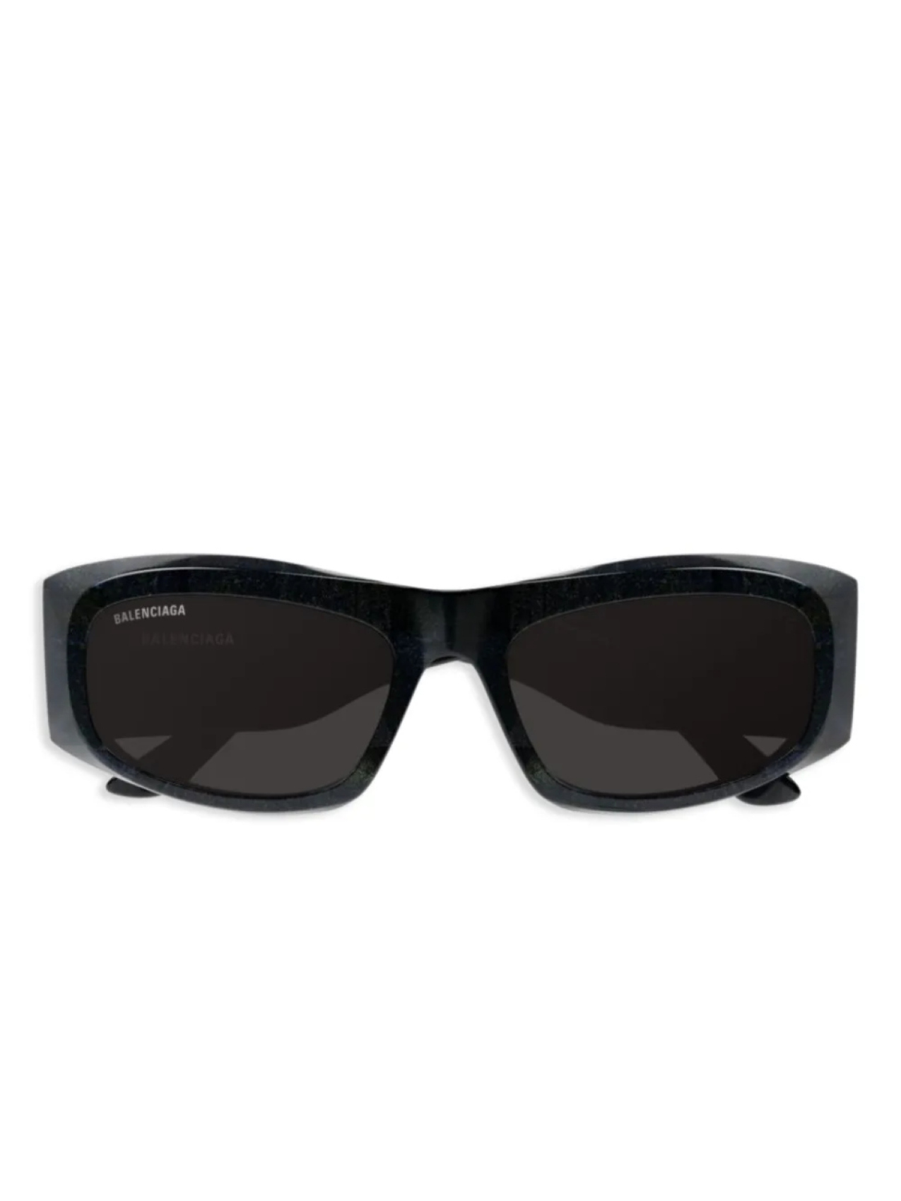 

Солнцезащитные очки в угловатой оправе Balenciaga Eyewear, черный