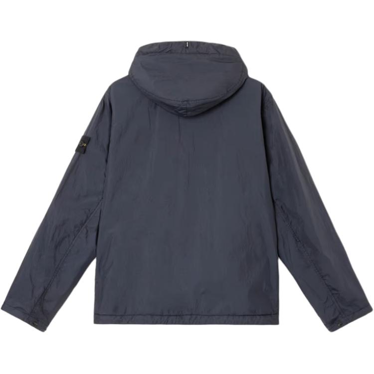 STONE ISLAND Легкая куртка с капюшоном из переработанного нейлона, Marine Blue — фото 3