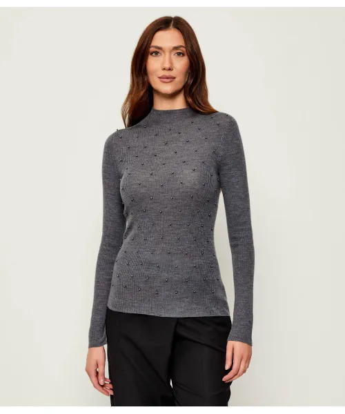 

Шерстяная полуводолазка Slim fit Liu Jo, серый