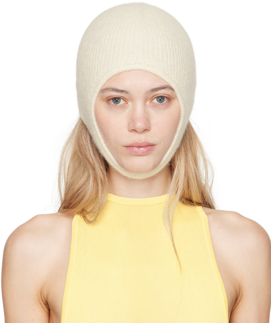 

Off-White Шапка-бини La Casa 'La capuche Gros Grain' JACQUEMUS, кремовый