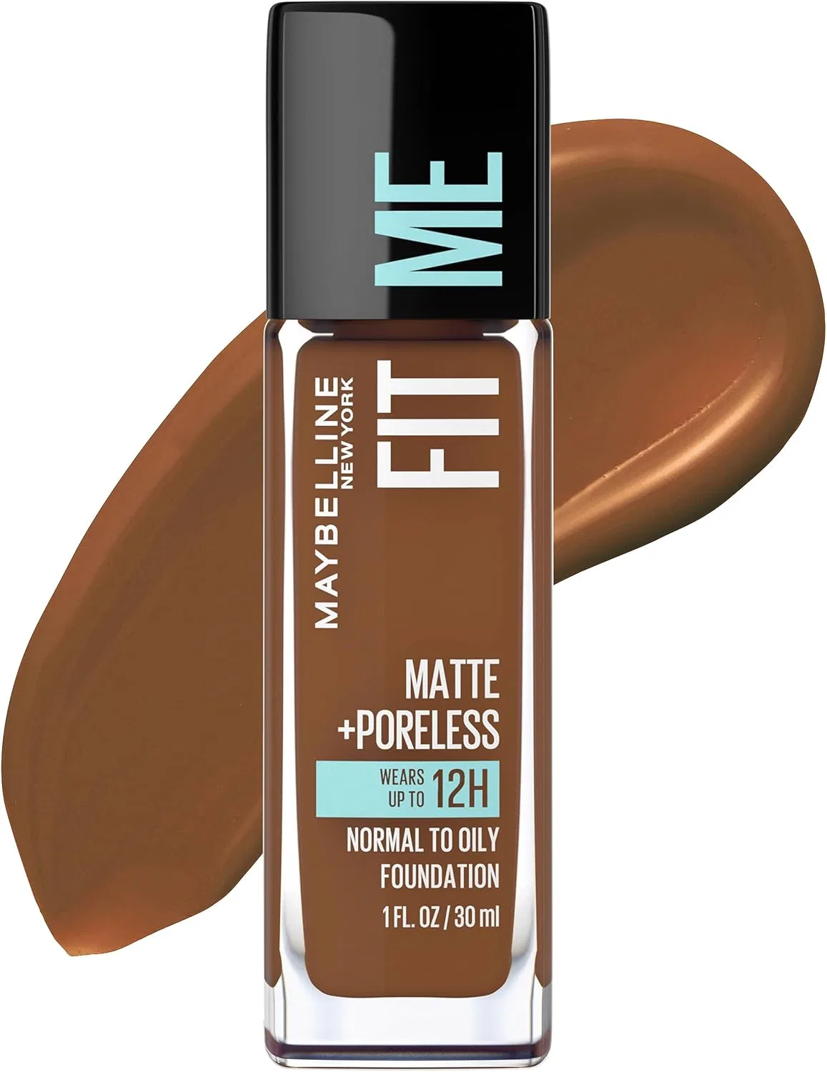 Тональная основа Maybelline Fit Me Matte + Poreless, оттенок 370 Deep Bronze, 30 мл
