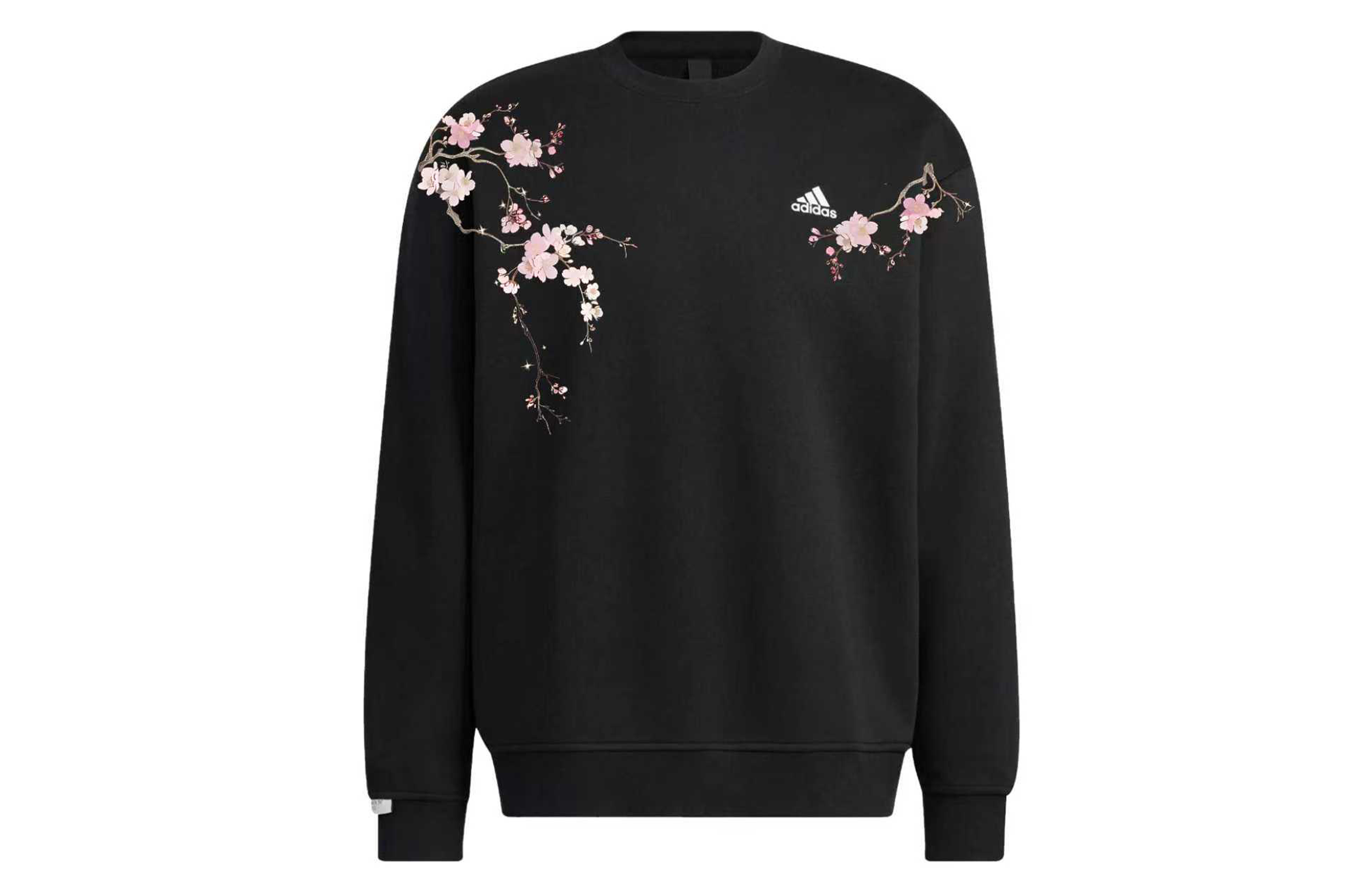 

Adidas Свитшот LABEL Unisex Black Crew Neck Moderate Regular