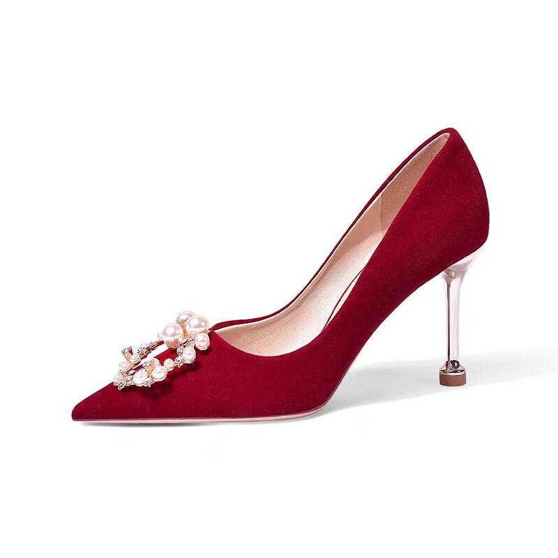 Туфли женские на высоком каблуке Imono, цвет Burgundy 3cm