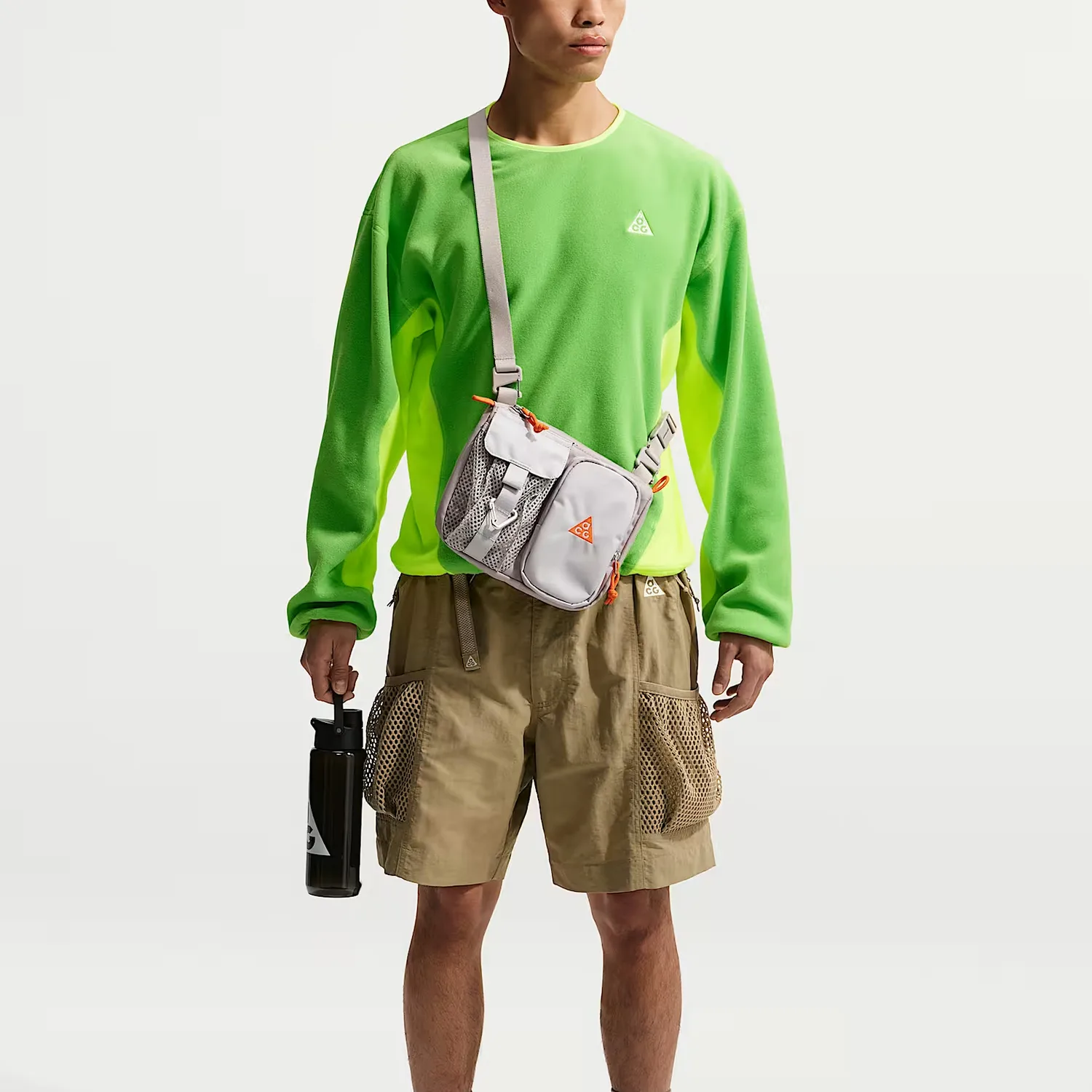 Толстовка ACG Wolf Tree FW25 мужская Nike, Bright Green/Neon Ice Yellow/Neon Ice Yellow/Mountain White — фото 3