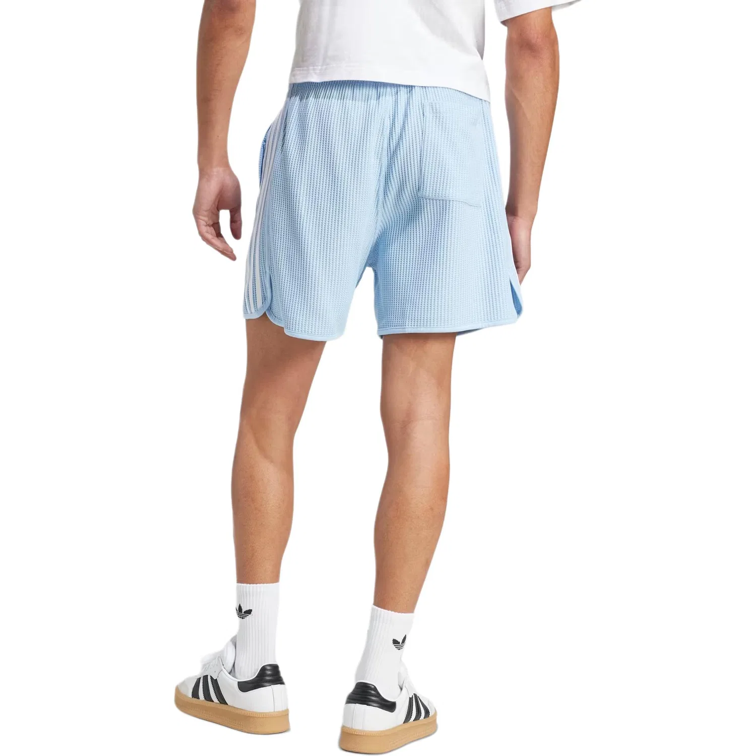 Шорты текстурированные Adidas Originals, Light Blue — фото 4