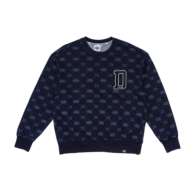 

Dickies Толстовка унисекс, синяя, выбеленная