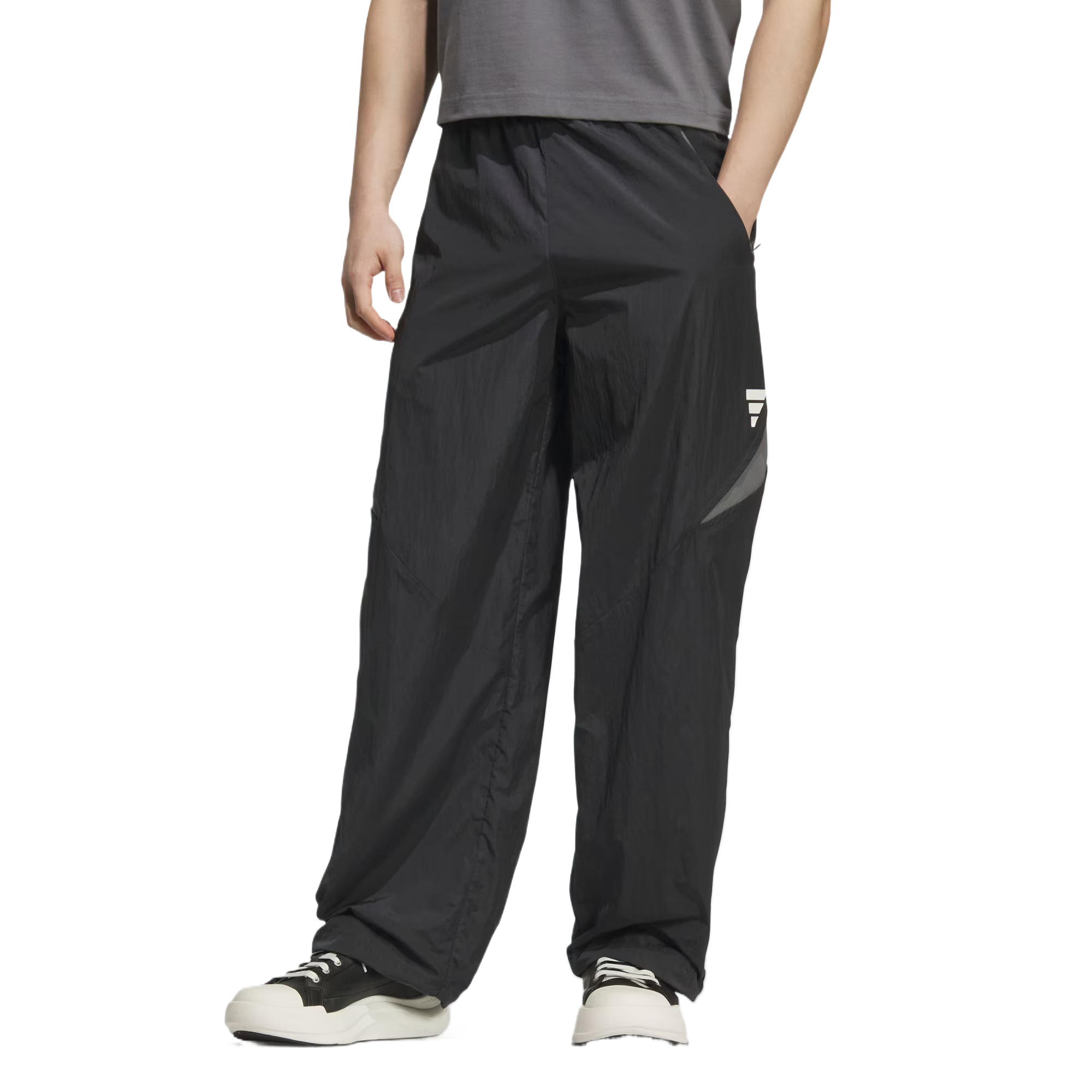 Adidas Брюки FOS FUTURE STYLE TRACKSUIT BOTTOMS Casual черные белые — фото 3