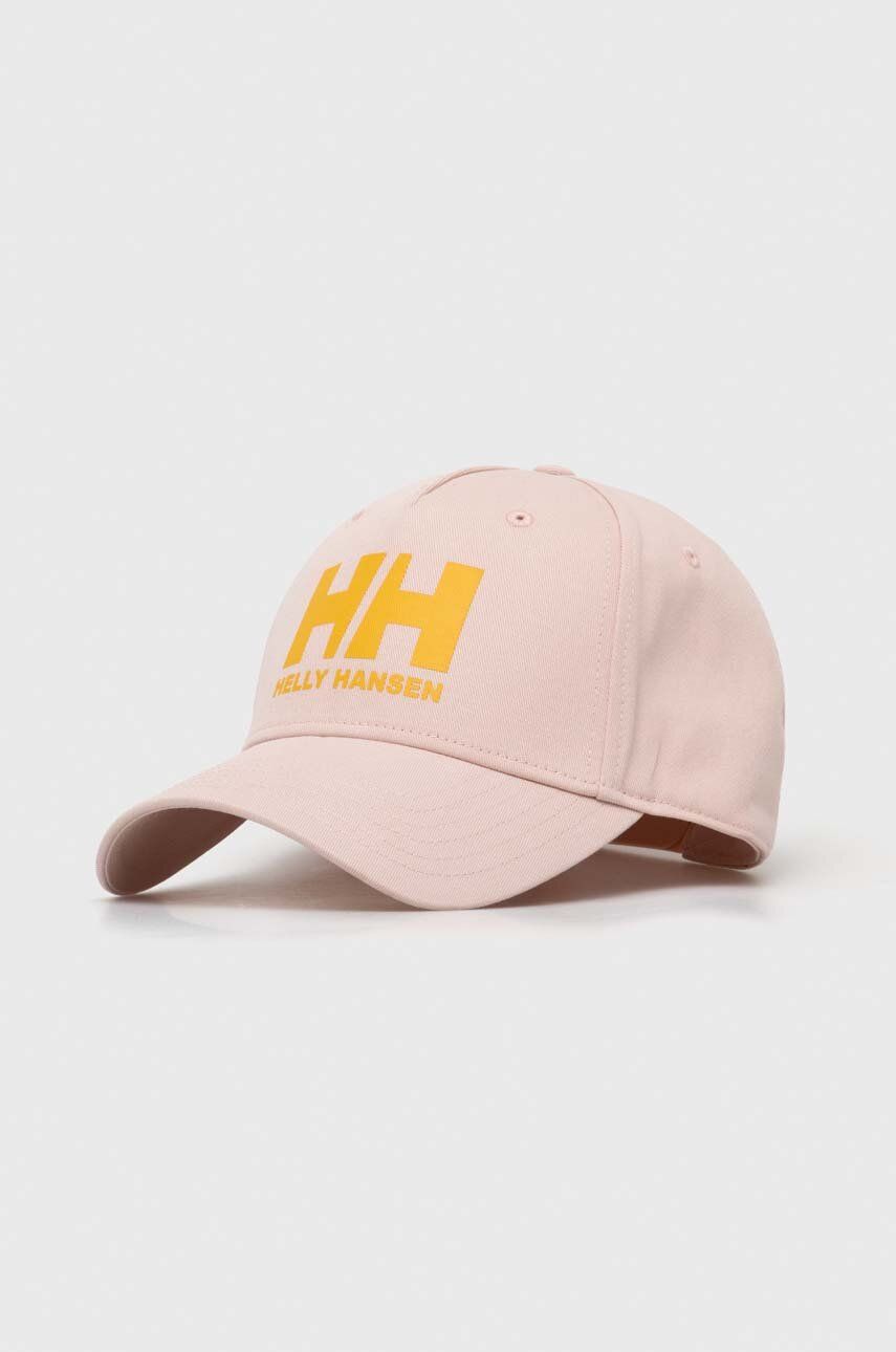 

Хлопковая бейсболка Helly Hansen Czapka HH Ball Cap 67434 001, розовый