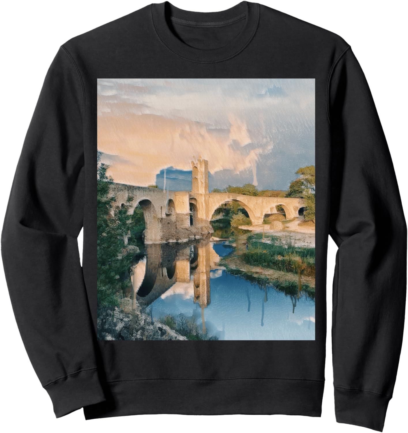 

Французский акведук - толстовка с изображением Пон-дю-Гар French Aqueduct Marvel, черный