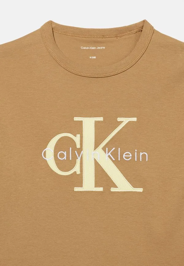 Футболка с принтом Calvin Klein Jeans, Beige — фото 4