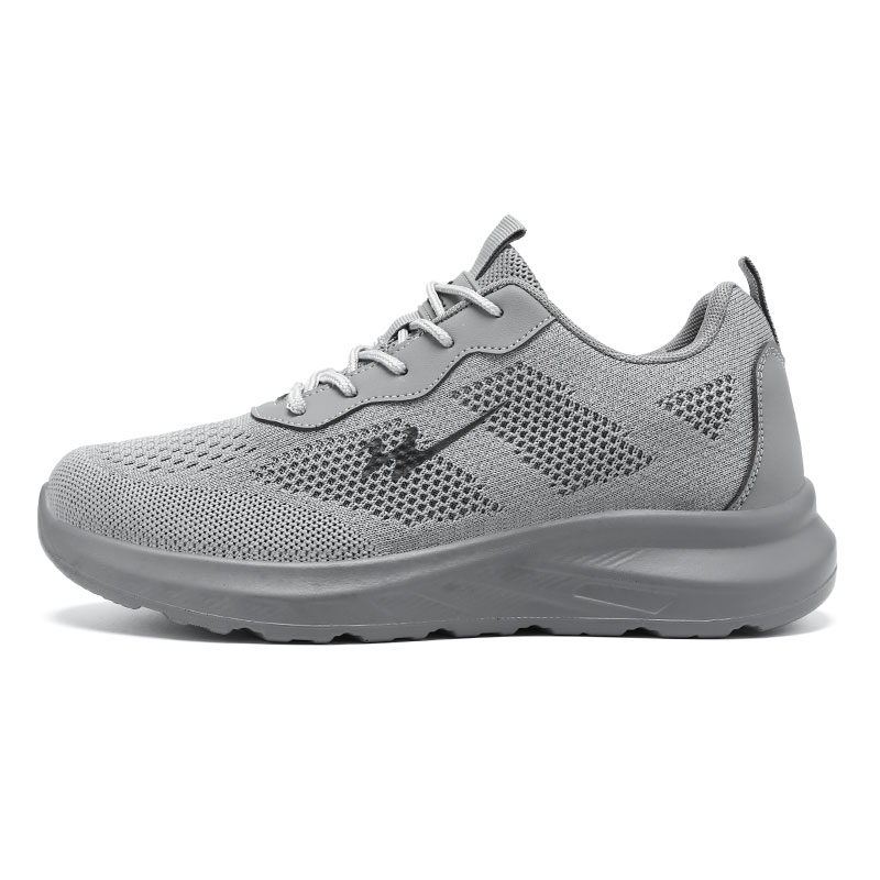 

DOUBLE STAR 88 Мужские повседневные кроссовки Flyknit с износостойкостью и легкостью низкие серые, цвет Gray