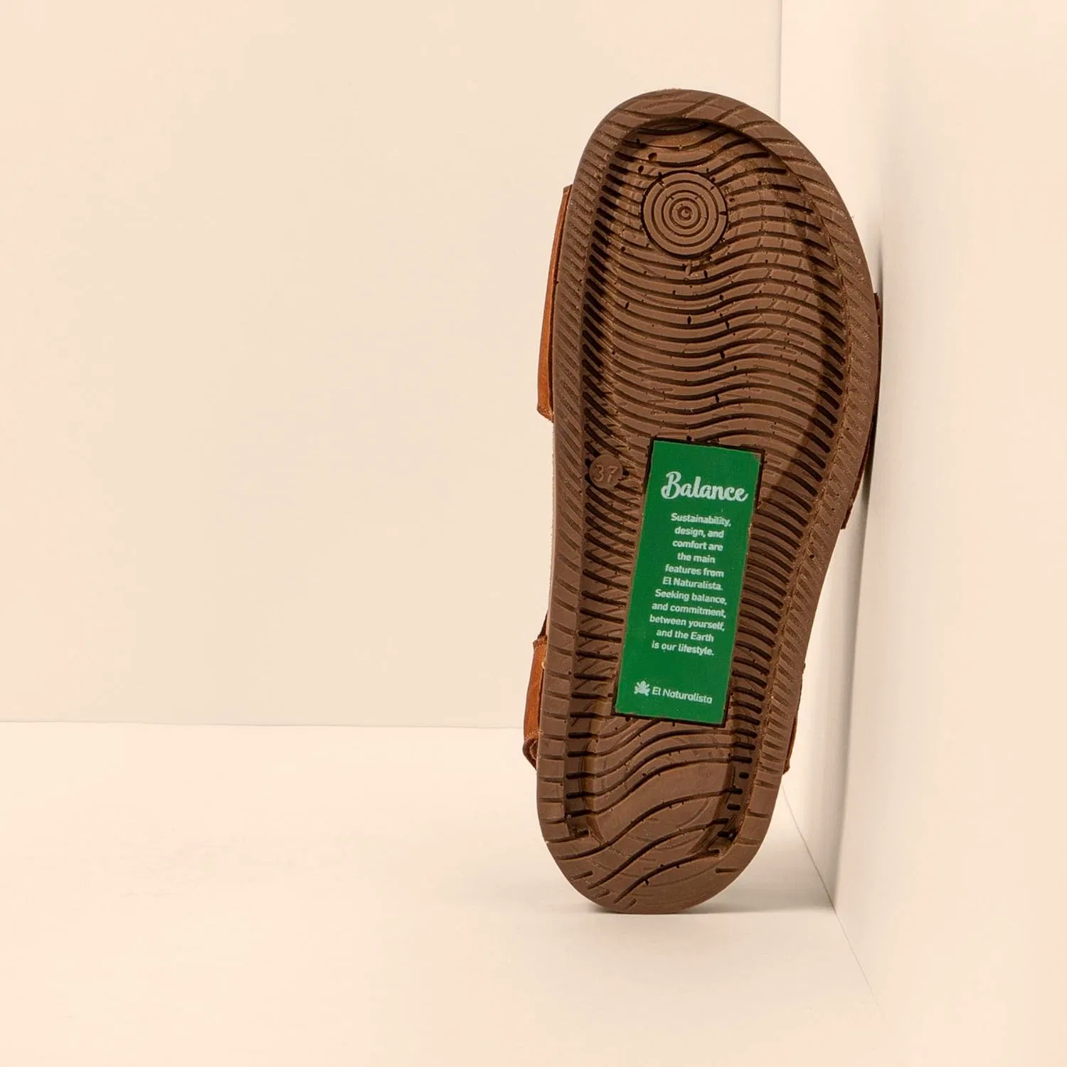 Сандалии El Naturalista Unisex N5799 Balance Flat, цвет Cuero — фото 3