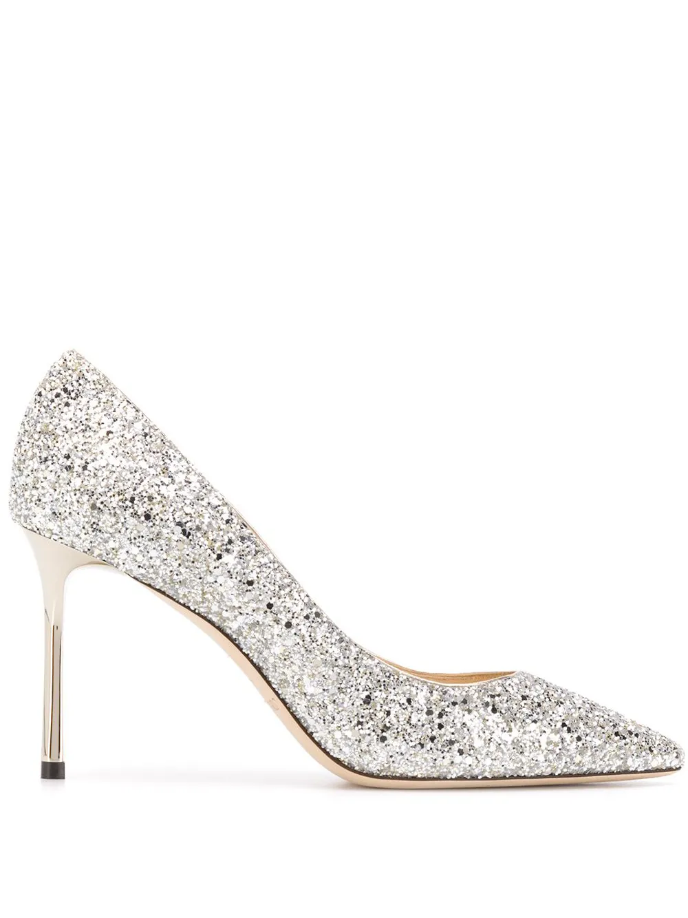 Туфли-лодочки Romy 85 JIMMY CHOO, серебяный