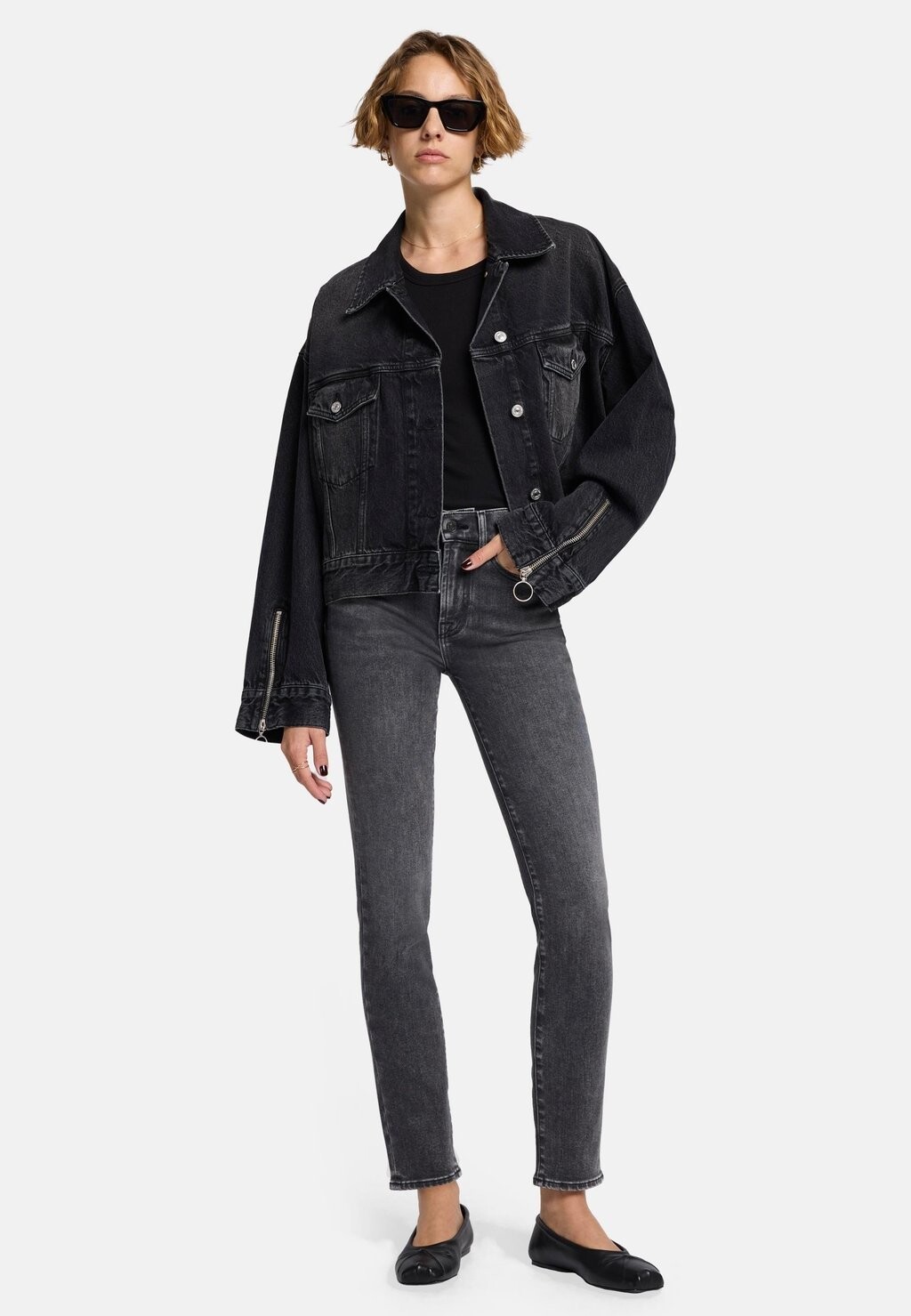 

Джинсы облегающего кроя ROXANNE 7 for all mankind, черный