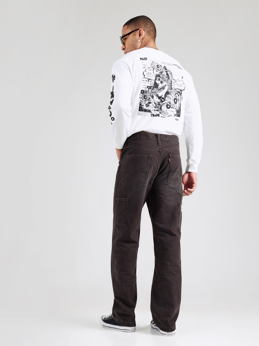 Джинсы свободного кроя LEVI'S  568 LOOSE STRT, Black Denim — фото 4