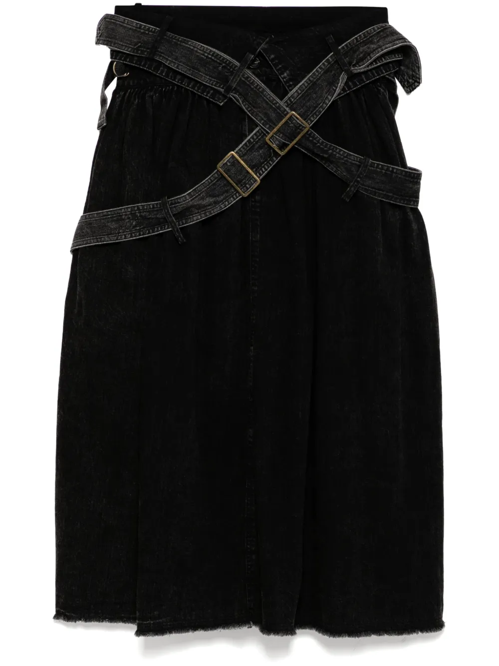 

Джинсовая юбка Yohji Yamamoto, черный