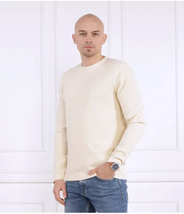 Штормовой свитер regular fit Boss Orange, экрю — фото 3