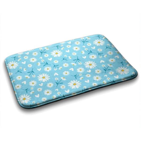 

Коврик для ванной Tulup Florales Muster, 75x1x75 см, синий