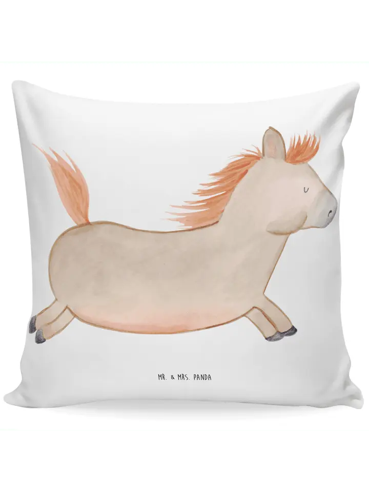 

Подушка Mr & Mrs Panda 40x40 Pferd Springen, белый