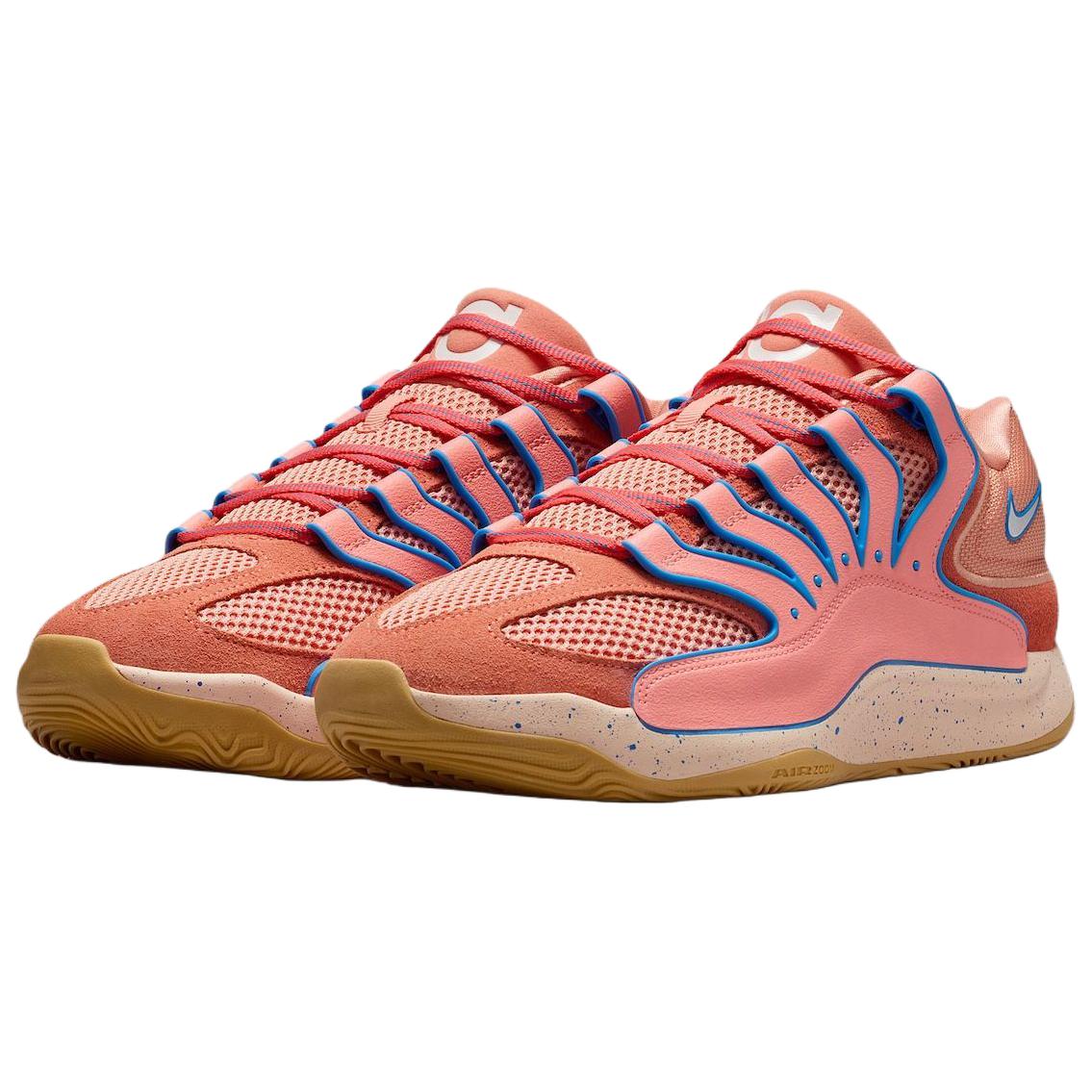 Кроссовки баскетбольные низкие KD 18 Abrasion Resistant мужские Atomic Pink Nike, розовый — фото 3