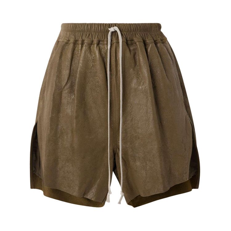 

Шорты Rick Owens Leather Boxer Shorts, Dust