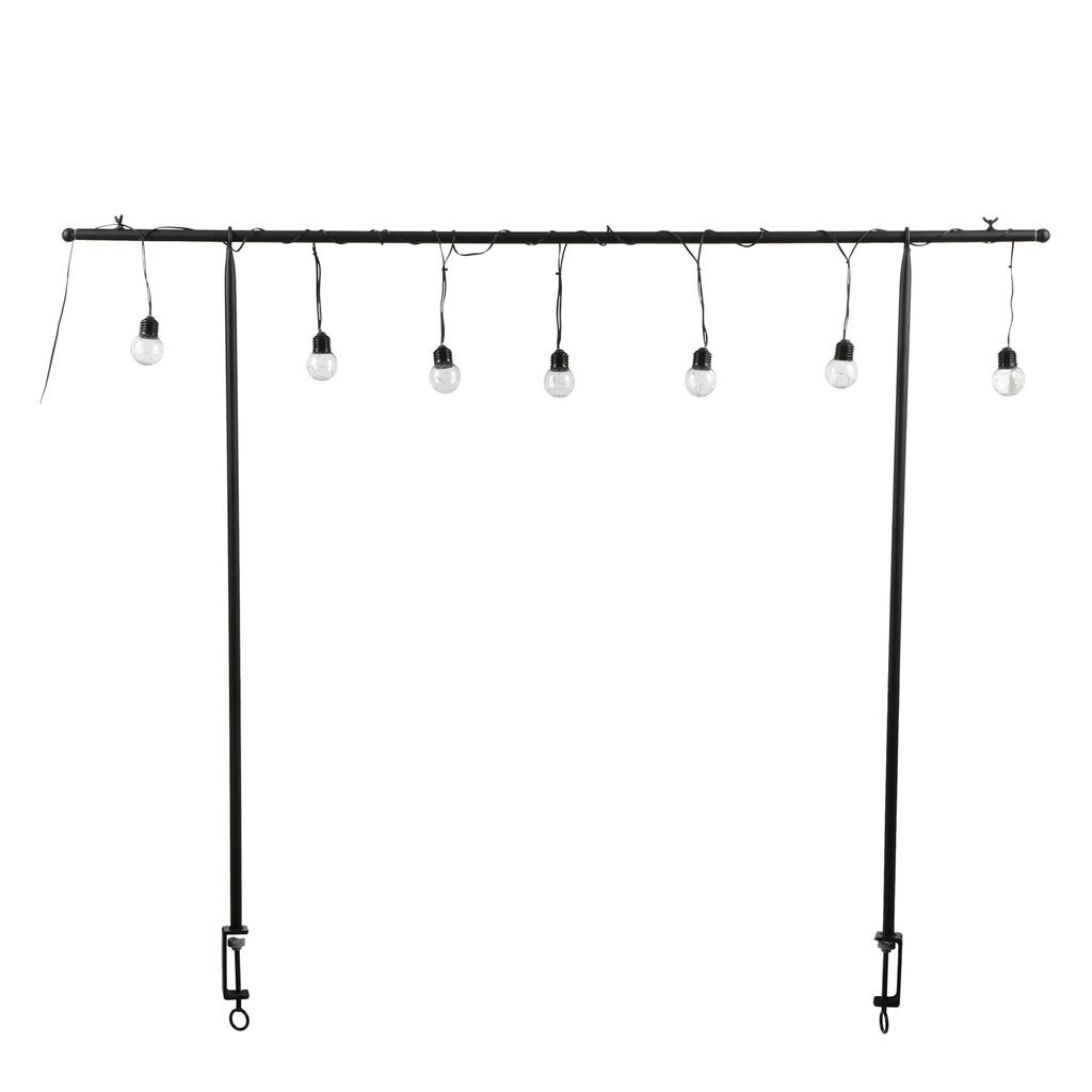 

Mica Decorations Штанга для украшения стола со светодиодной подсветкой - В110 x Д130-250 см - Металл - Черный Luca Lighting