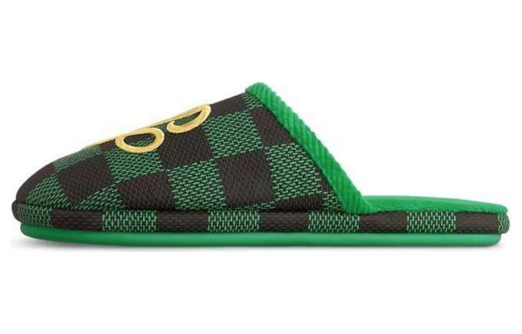 LOUIS VUITTON Сандалии Lv Palace Slipper Damier Pop Green