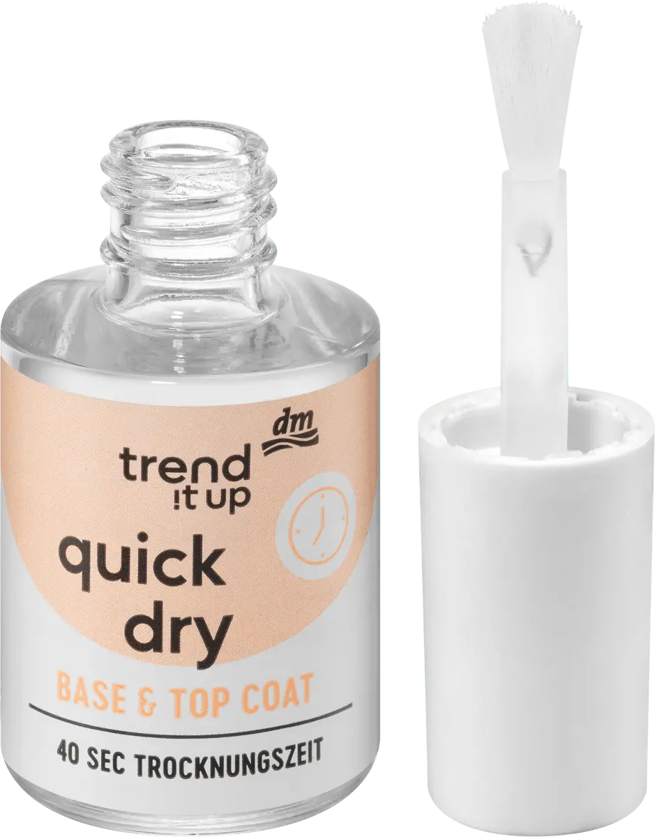 

Верхнее покрытие Quick Dry Base Top Coat прозрачный 10,5 мл trend !t up