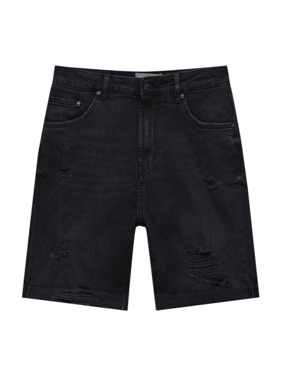 

Джинсовые шорты Pull&Bear Regular Jeans, серый деним