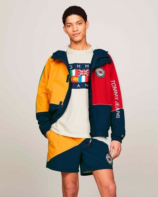 

Мужские шорты в стиле ретро Международные игры Tommy Jeans, темно-синий