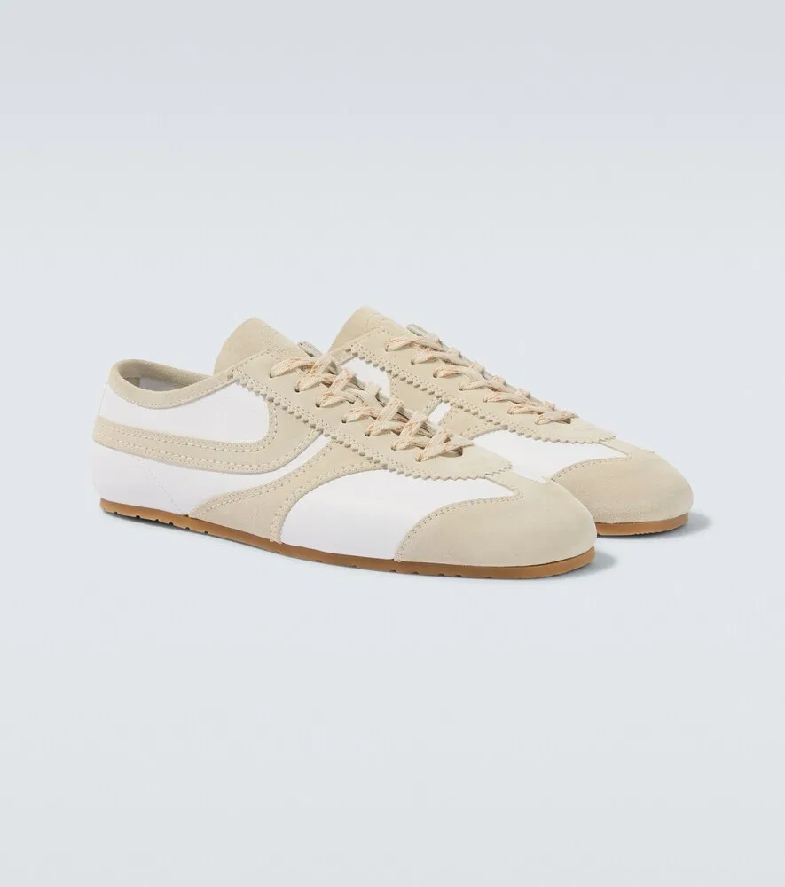 Кожаные кроссовки Dries Van Noten, белый