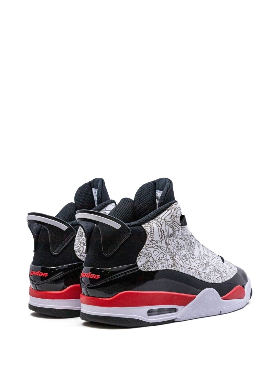 Кроссовки Jordan Air Jordan Dub Zero, белый/черный/красный — фото 3