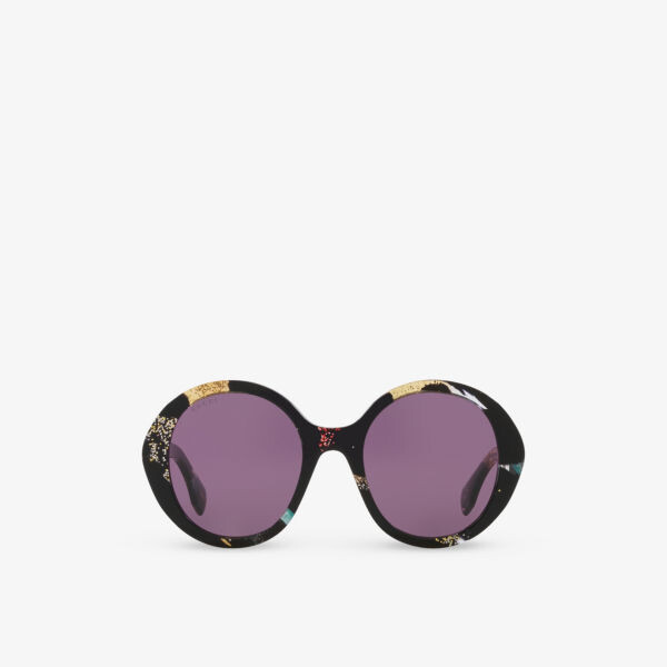 

Солнцезащитные очки Gg1628S в круглой оправе из ацетата Gucci, черный