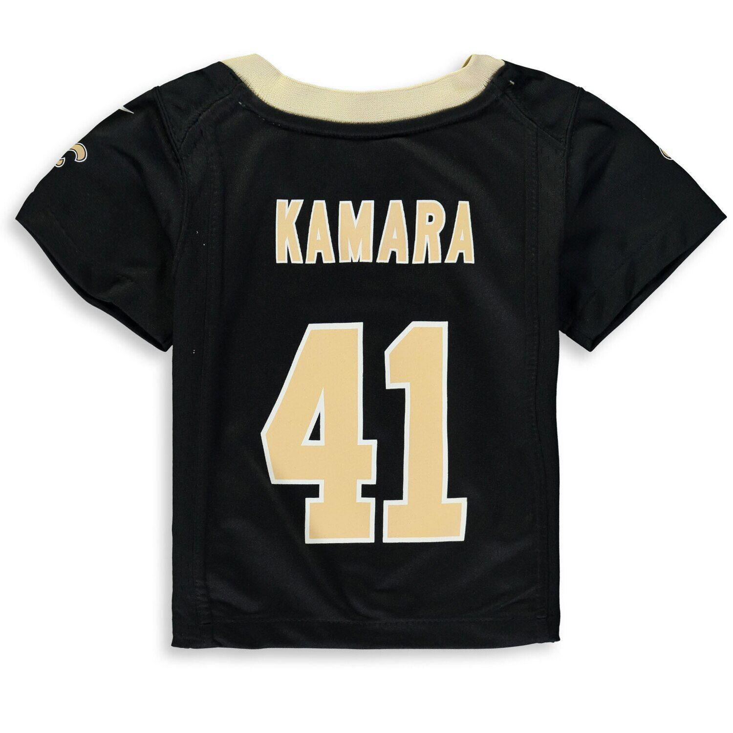 Черная игровая майка Nike Alvin Kamara New Orleans Saints для малышей Nike — фото 3