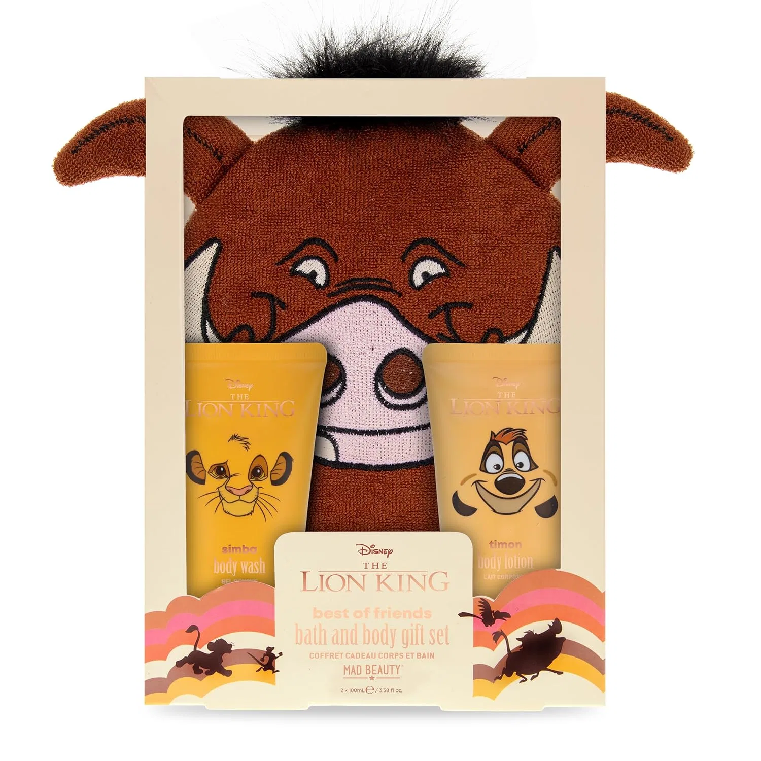 Подарочный набор для ванны MAD BEAUTY Disney Lion King с ароматом манго и папайи ‎Mad Beauty