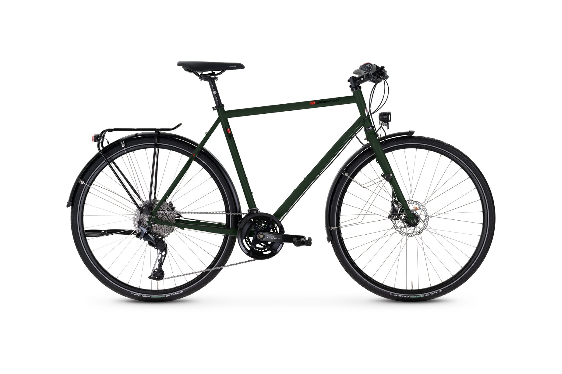 

Трекинговый велосипед Vsf Fahrradmanufaktur T-500 cues - 28 дюймов - diamant - 2026, grün | schwarzoliv matt