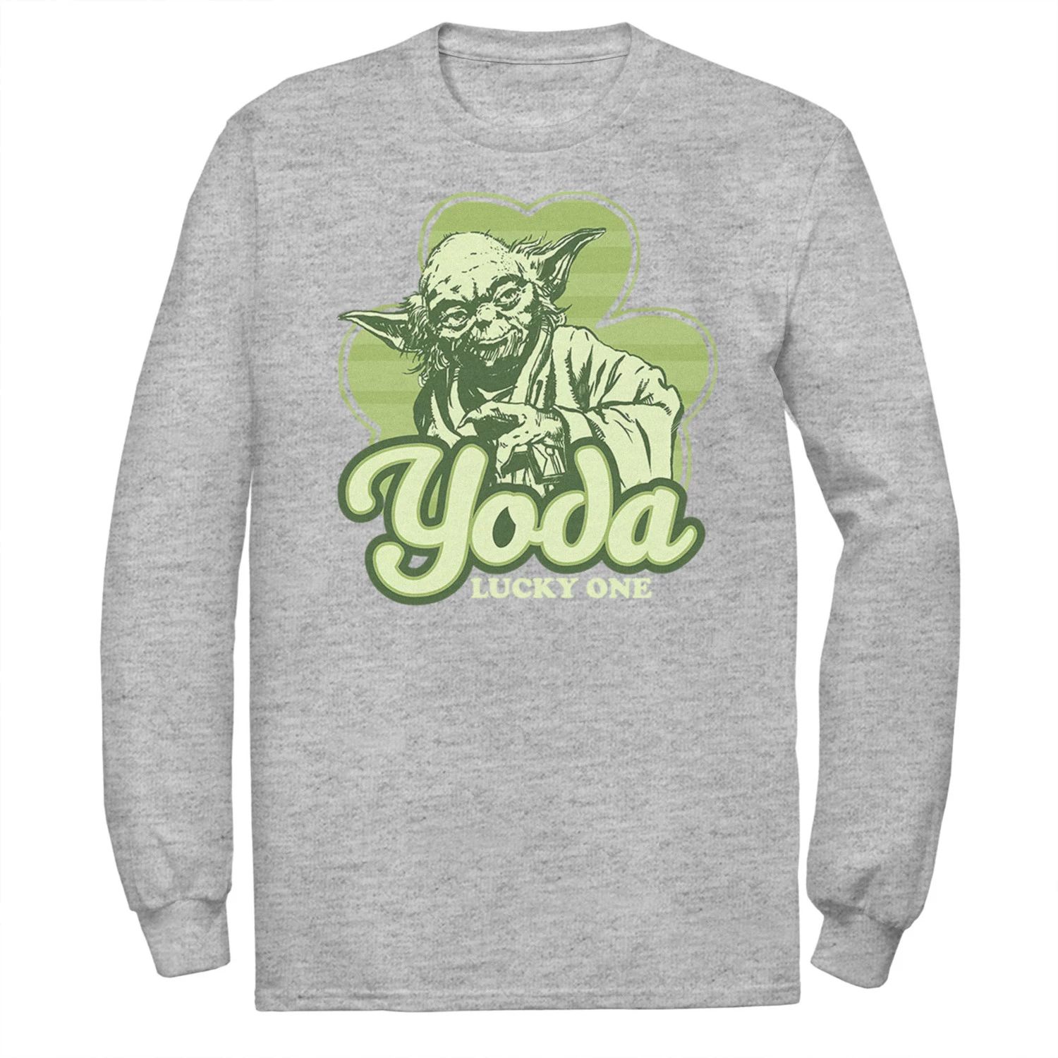 

Мужская футболка «Звездные войны Yoda Lucky One Clover» ко Дню Святого Патрика Licensed Character