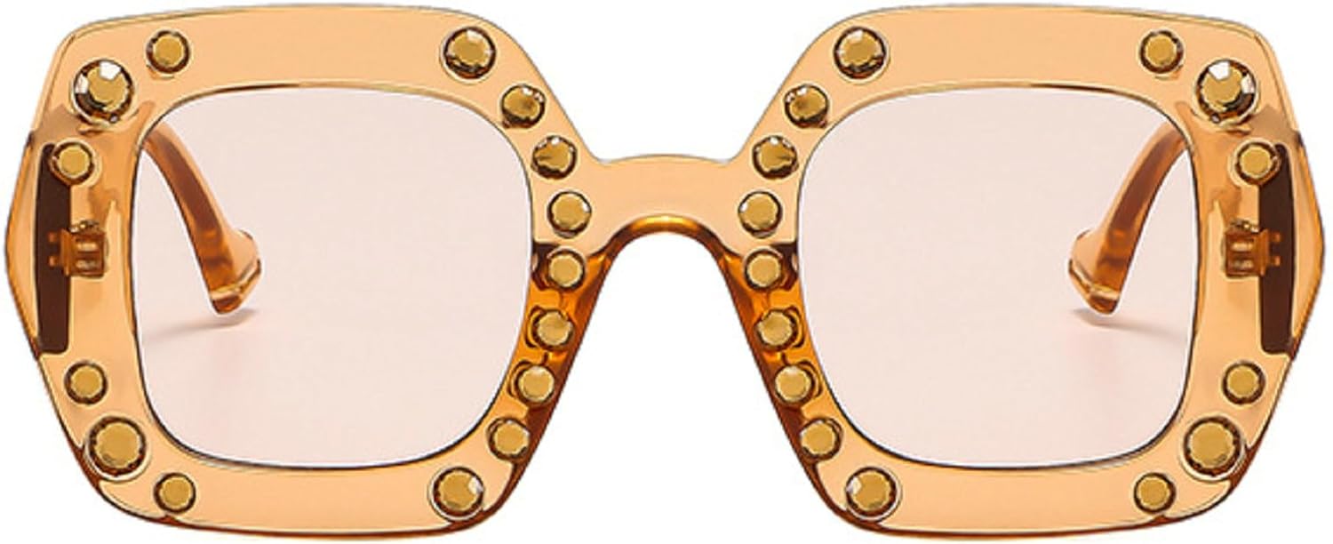 

Блестящие солнцезащитные очки с бриллиантами для женщин, квадратные солнцезащитные очки со стразами, винтажные хрустальные солнцезащитные очки для вечеринки, сексуальные женские очки mincl, Champagne