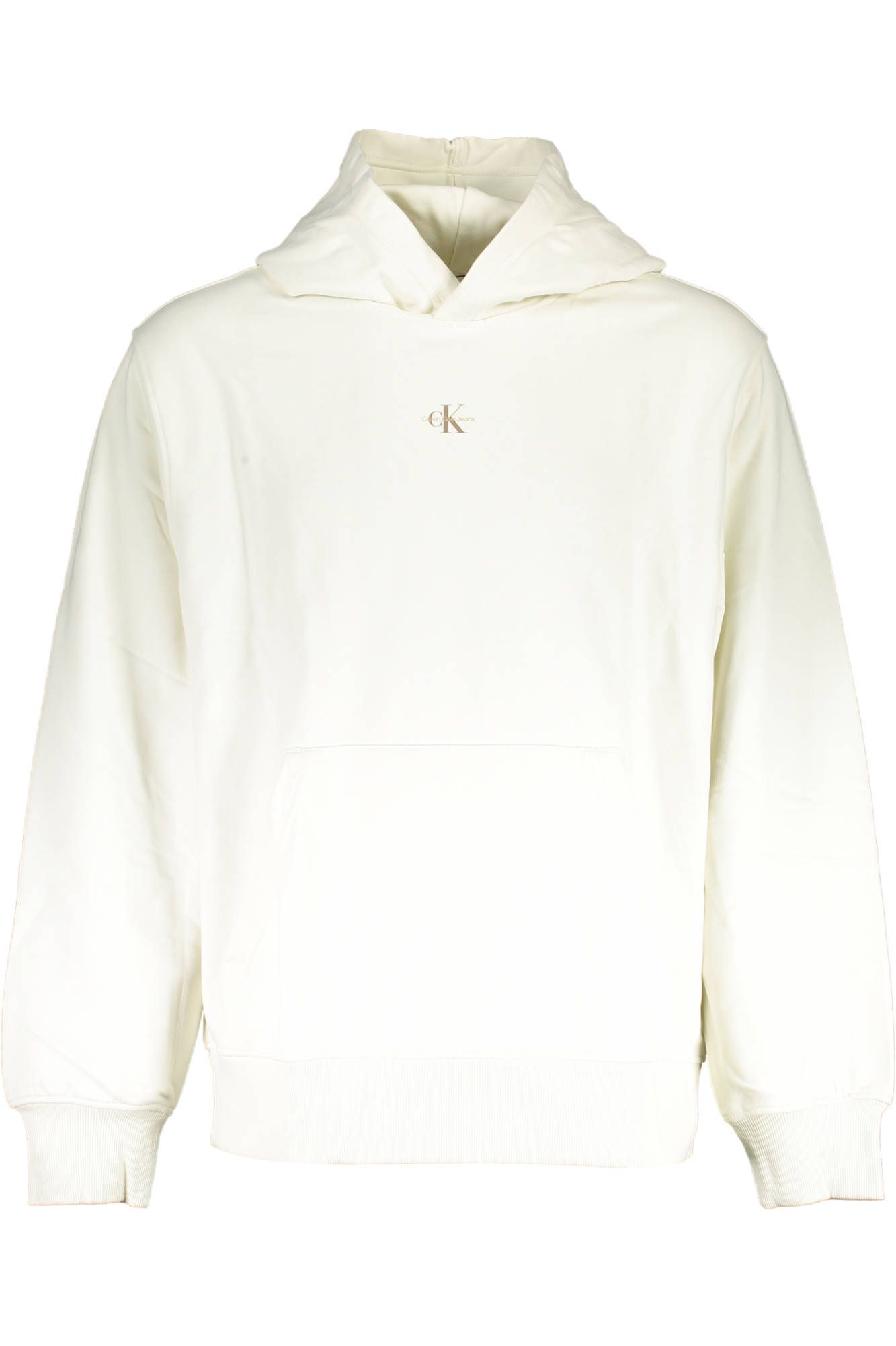 

Белый хлопковый мужской свитер Calvin Klein
