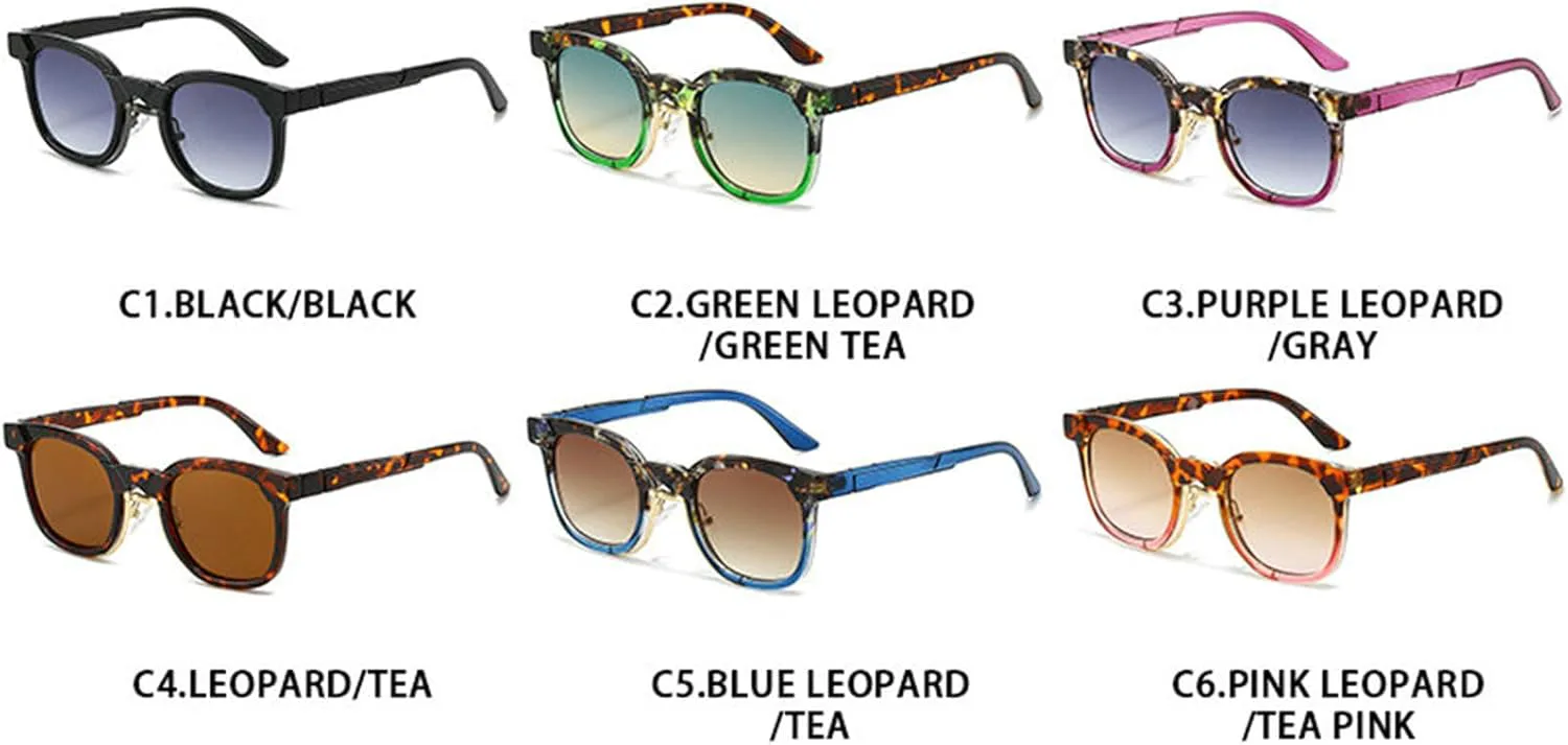 

Willochra Vintage Quare Женские роскошные солнцезащитные очки неправильной формы Модные градиентные очки UV400 Мужские панк-солнцезащитные очки черные, Black