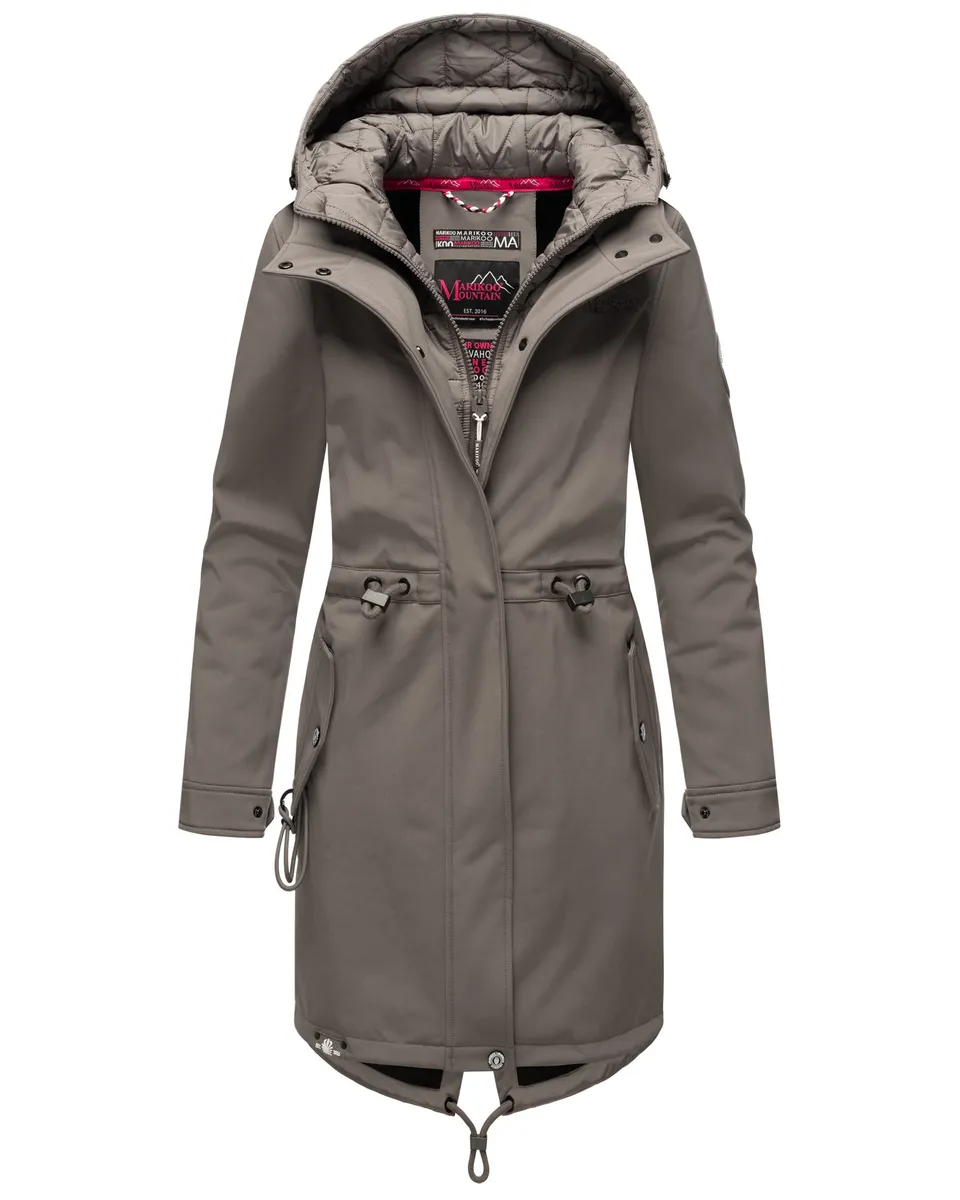 

Куртка Marikoo Softshell "Mountain Presanella" с двойным воротником, серый