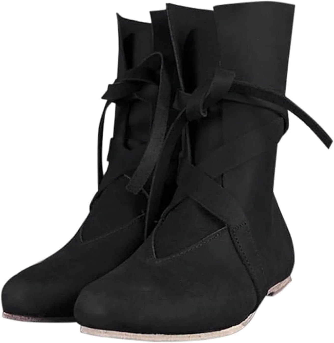 

Женские ботинки эпохи Ренессанса, средневековые для косплея и Хэллоуина, модные винтажные сценические ботинки, пиратские и викингские, на шнуровке, для костюмов в стиле стимпанк, рыцарские, средней длины, на шнуровке для женщин и мужчин Canbebig...