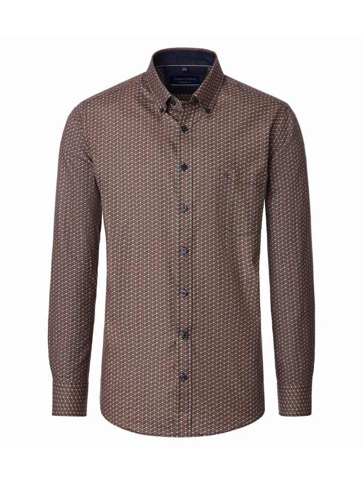 

CASAMODA Повседневная рубашка каштаново-коричневого цвета