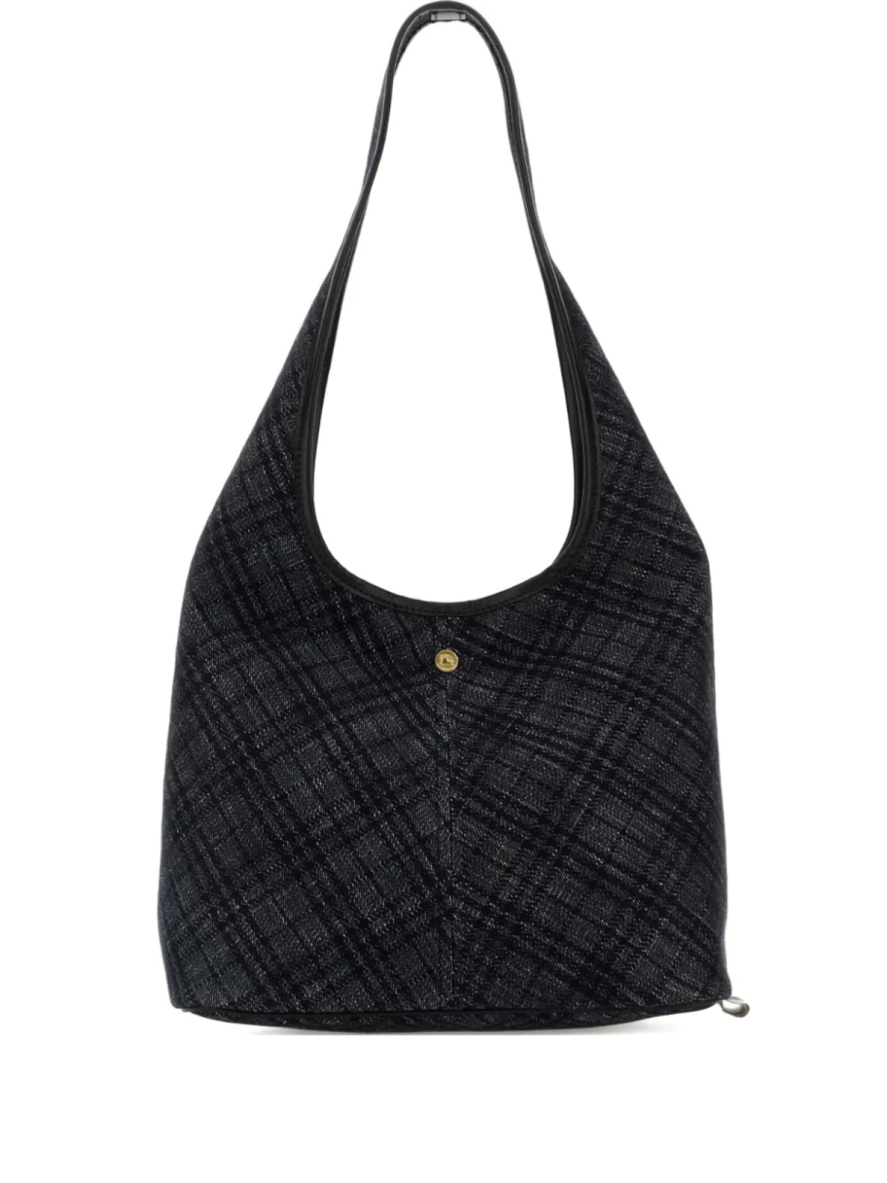 

Сумка через плечо из вышитого денима Burberry, синий