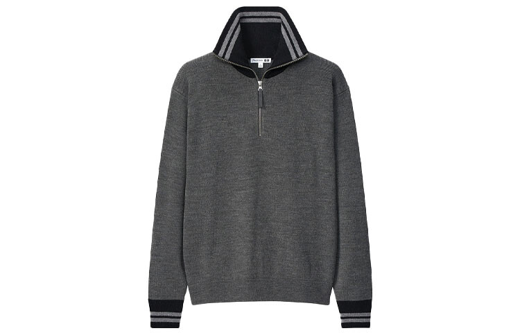 

Jw Anderson Jw Anderson Co-Branded Series свитер мужской серый Uniqlo, серый